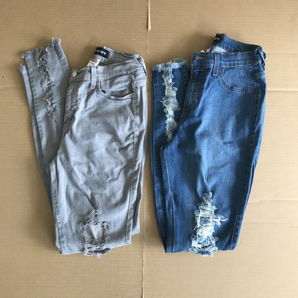 Fashion Nova Women's Distressed Jeans Combo 11